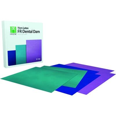 Hygenic FR Non-Latex Dental Dam, 6" x 6", Medium Gauge, Green, 30/Pkg thumbnail 6