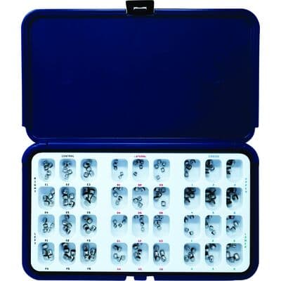 Acero Crowns XT Anterior Kit, 180 Stainless Steel Primary Anterior Crowns (5 of Each Size) with Organizing Tray thumbnail 3