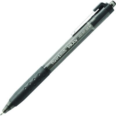 Paper Mate InkJoy 300 RT Retractable Ballpoint Pen, Medium 1.0mm, Black Ink, 12/Pack thumbnail 3