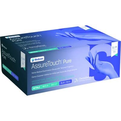 AssureTouch™ Pure Nitrile Exam Gloves, Powder Free, Non-Sterile, Small, Blue, 200/Box, 9970B thumbnail 11