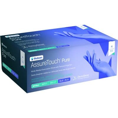 AssureTouch™ Pure Nitrile Exam Gloves, Powder Free, Non-Sterile, Medium, Blue, 200/Box, 9970C thumbnail 11