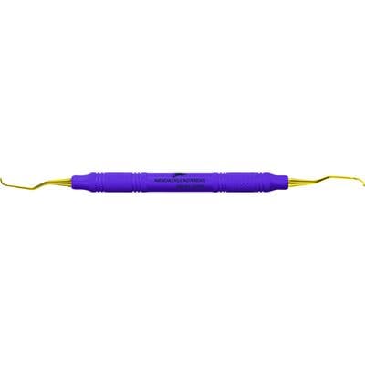 XP® SQUARED Technology Gracey Access 1-2 Anterior Curette, 3/8" Handle, Purple, Double End, AEGA1-2XPXE thumbnail 4