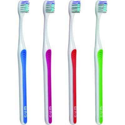 GUM BRIGHT CARE Toothbrush, Subcompact, Soft, Assorted Colors, 12/Pkg, 4594PA1 thumbnail 5