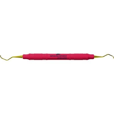 XP® SQUARED Technology Universal Curette Barnhart 5-6, Deeper Shank Angle, Red EagleLite Handle, Double End, AECB5-6XPXE thumbnail 4
