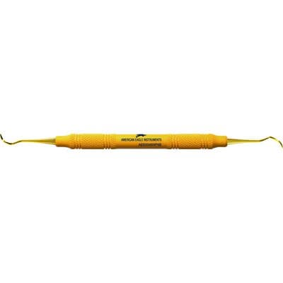 American Eagle XP® SQUARED Technology Scaler 204S, Posterior, Double End, Yellow Resin Handle, 3/8" thumbnail 4