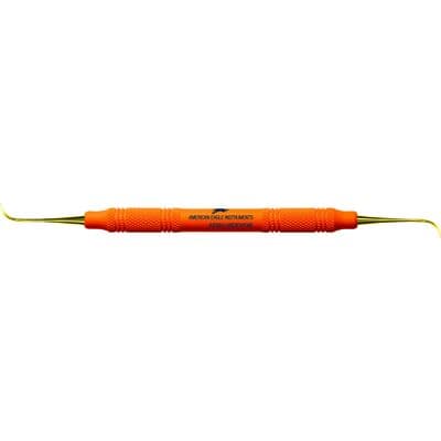 American Eagle XP® SQUARED Technology Scaler Nebraska N128, Anterior, Double-Ended, 3/8 Handle, Orange, EagleLite Plastic Handle, AESN128DEXPXE thumbnail 4