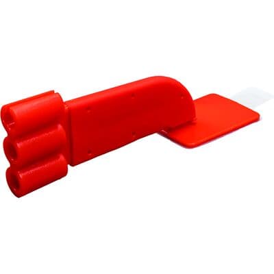 EzAim ComforTab Adhesive Cushioned Sensor Holder, Bitewing, Red, 50/Pkg, 131124 thumbnail 7