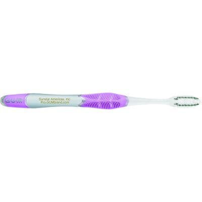 GUM Technique Enamel Clean Toothbrush, Imprintable, Compact, Soft, 31 Tuft, Straight, Assorted Colors, 12/Pkg thumbnail 3