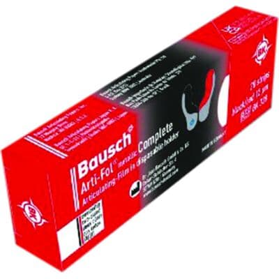 Arti-Fol Metallic Articulating Film, 12 Micron, Black/Red Double-Sided, 20/Pkg thumbnail 4