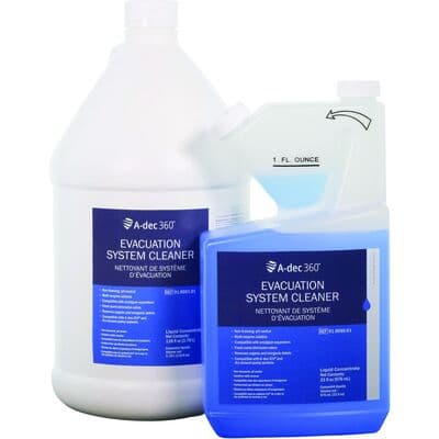 A-dec Evac System Cleaner with Metered Dose, 33 oz Bottle, 12/Pkg thumbnail 2