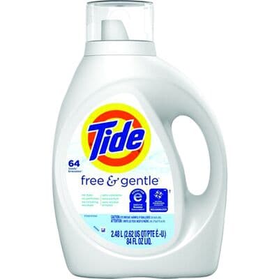 Tide Free & Gentle Liquid Laundry Detergent, 84 oz Bottle, 1/Pkg - Tide Free & Gentle Liquid Laundry Detergent – 84 oz Bottle - 1/Pkg - Image 1