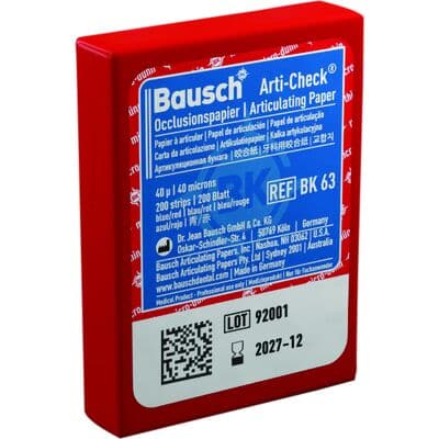 Bausch Arti-Check® Articulating Paper Pre-Cut Strips, Blue/Red, 40 Micron, Micro-Thin, 200/Box thumbnail 3