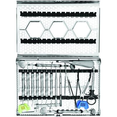 TBS Dental Master Restorative Kit for Implant Restoration with Sterilizable Cassette, 24 Pieces - Master Restorative Kit with Sterilizable Cassette - Master Restorative Kit with Sterilizable Cassette - Image 1