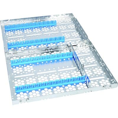 Nordent Custom Cassettes, Double-Sided Large, 24 Instruments with Divider, Blue, 8" x 11" x 1.25", CHD3-24D1 thumbnail 13