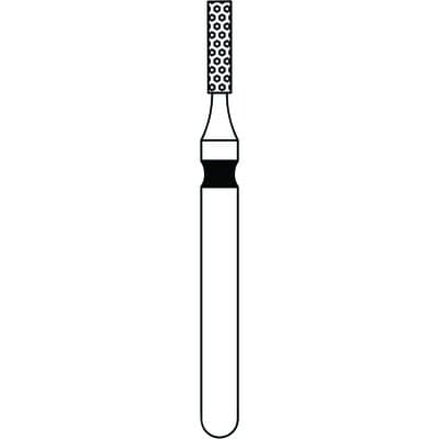 Priva Rotary Instruments Diamond Bur 835-010XC, FG, Extra Coarse, Black, Flat End Cylinder, 1.0 mm Head Diameter, 5/Pkg thumbnail 5