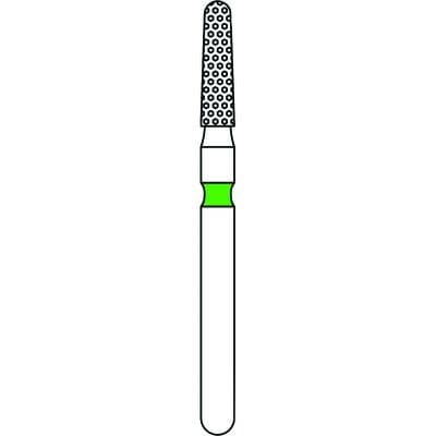 Priva Rotary Instruments Diamond Bur, FG, Coarse, Green, Round End Taper, #855-016C, 1.6 mm Head Diameter, 5/Pkg thumbnail 5