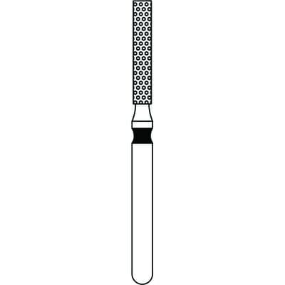 Priva Rotary Instruments Diamond Bur, FG, Extra Coarse, Black, Flat End Cylinder, 1.4 mm Head Diameter, 5/Pkg, #837-014XC thumbnail 5