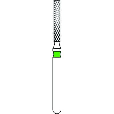 Priva Rotary Instruments Diamond Bur, FG, Coarse, Green, Flat End Cylinder, 1.2 mm Head Diameter, 5/Pkg, 837-012C thumbnail 5