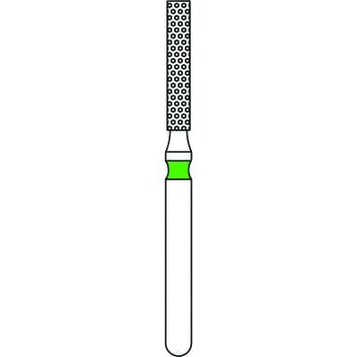 Priva Rotary Instruments Diamond Bur, FG, Coarse, Green, Flat End Cylinder, 1.4 mm Head Diameter, 5/Pkg, 837-014C thumbnail 5