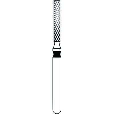 Priva Rotary Instruments Diamond Bur, FG, Extra Coarse, Black, Flat End Cylinder, 1.2 mm Head Diameter, 5/Pkg, #837-012XC thumbnail 5