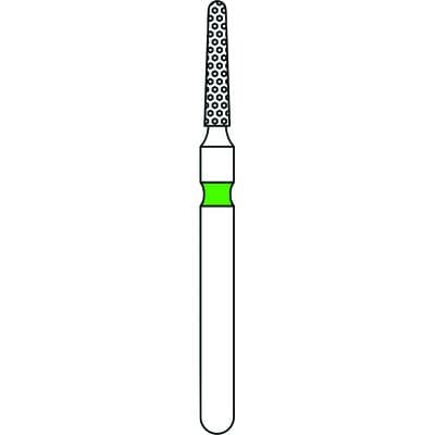 Priva Rotary Instruments Diamond Bur, FG, Round End Taper, Coarse, Green Ring, 1.2 mm Head Diameter, 5/Pkg, #855-012C (P855012C) thumbnail 5