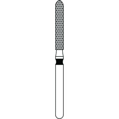 Priva Rotary Instruments Diamond Bur FG, Extra Coarse, Black, Flame, 1.6 mm Head Diameter, 5/Pkg, #879-016XC (P879016XC) thumbnail 5