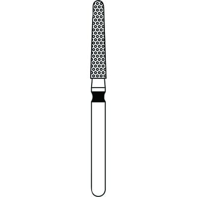 Priva Rotary Instruments Diamond Bur FG, Round End Taper, Extra Coarse, Black Ring, 1.8 mm Head Diameter, 5/Pkg, #856L-018XC (P856L018XC) thumbnail 9