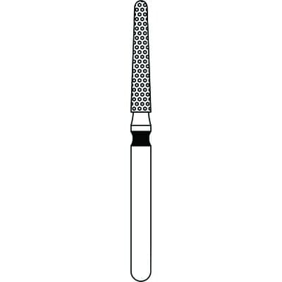Priva Rotary Instruments Diamond Bur FG, Round End Taper, Extra Coarse, Black, #856L-016XC, 1.6 mm Head Diameter, 5/Pkg thumbnail 9