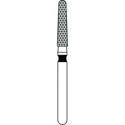 Priva Rotary Instruments Diamond Bur 856-018XC, FG, Round End Taper, Extra Coarse, Black, 1.8 mm Head Diameter, 5/Pkg, P856018XC thumbnail 9