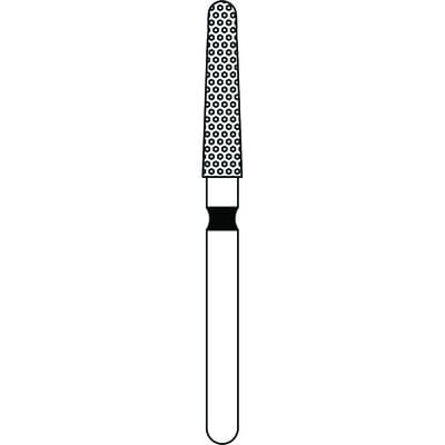 Priva Rotary Instruments Diamond Bur, FG, Round End Taper, Extra Coarse, Black Ring, 2.0 mm Head Diameter, 5/Pkg, #856L-020XC (P856L020XC) thumbnail 5