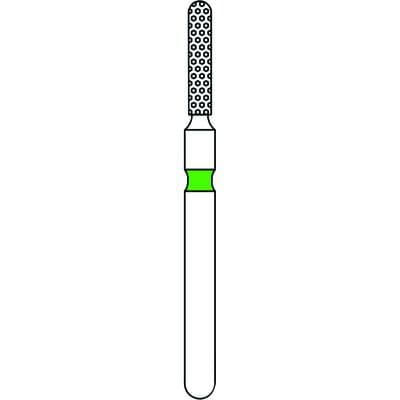 Priva Rotary Instruments Diamond Bur, FG, Round End Cylinder, Coarse, Green, 1.2 mm Head Diameter, 5/Pkg, #880-012C thumbnail 5