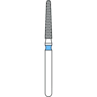 Priva Rotary Instruments Diamond Bur, FG, Round End Taper, Medium Grit, Blue Ring, 1.6 mm Head Diameter, 5/Pkg, #856L-016M (P856L016M) thumbnail 5
