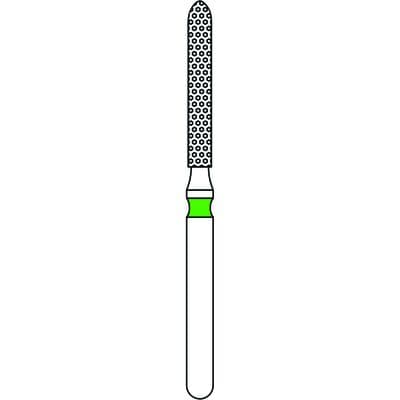 Priva Rotary Instruments Diamond Bur FG, Coarse, Green, Flame, #879-014C, 1.4 mm Head Diameter, 5/Pkg thumbnail 5