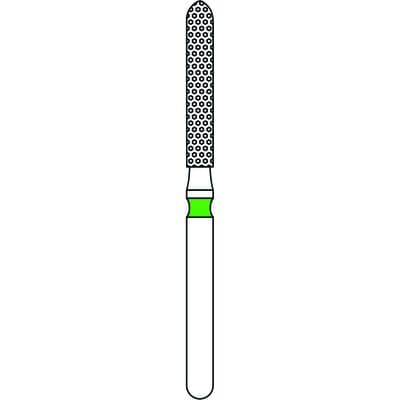 Priva Rotary Instruments Diamond Bur, FG, Coarse, Green, Flame, 1.6 mm Head Diameter, 5/Pkg, #879-016C (P879016C) thumbnail 5