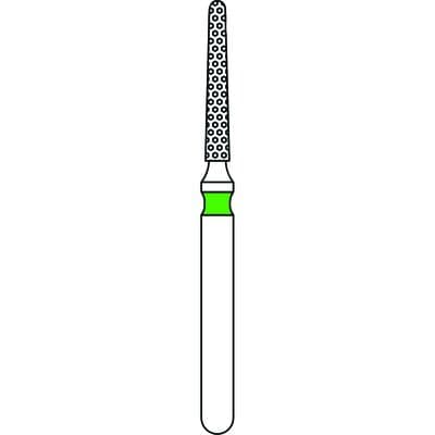 Priva Rotary Instruments Diamond Bur, FG, Coarse, Green, Round End Taper, #856-012C, 1.2 mm Head Diameter, 5/Pkg thumbnail 10