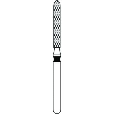 Priva Rotary Instruments Diamond Bur FG, Extra Coarse, Black, Flame, 1.4 mm Head Diameter, 5/Pkg, #879-014XC (P879014XC) thumbnail 5