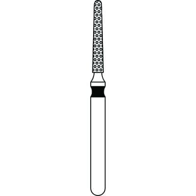 Priva Rotary Instruments Diamond Bur FG, Round End Taper, Extra Coarse, Black, #856-012XC, 1.2 mm Head Diameter, 5/Pkg thumbnail 9