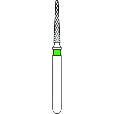 Priva Rotary Instruments Diamond Bur 858-012C, FG, Coarse, Green, Needle, 1.2 mm Head Diameter, 5/Pkg, P858012C thumbnail 5