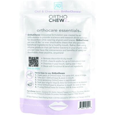 OrthoChewz Dissolvable Orthodontic Chew, Icy Mint, 6/Pkg, ORN0004-01 thumbnail 3