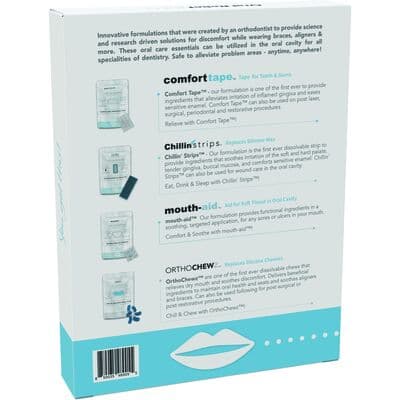 Oral Relief Kitz — Chillin' Strips, OrthoChewz, Mouth-aid & Comfort Tape, 4-Pouch Kit thumbnail 2