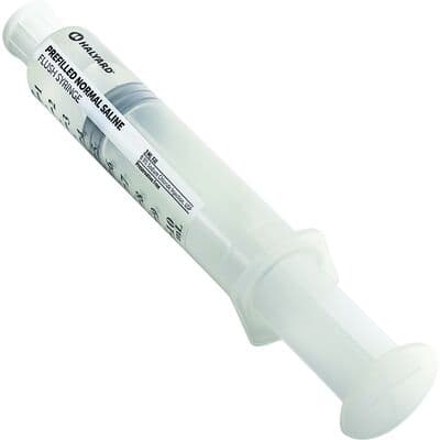 HALYARD Prefilled Saline IV Flush Syringe, 0.9% Sodium Chloride USP, 3 mL, Sterile, Preservative-Free, 100/Box thumbnail 3
