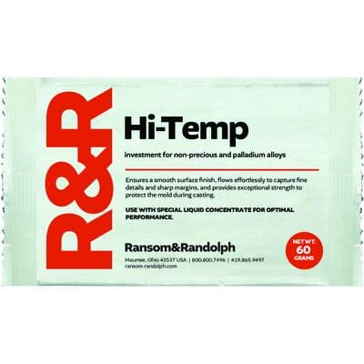Ransom & Randolph Hi-Temp Investment for Non-Precious and Semi-Precious Alloys, No Liquid, 60 g Packets, 144/Pkg thumbnail 3