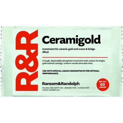 Ceramigold Phosphate-Bonded Investment, 60 g Packets, 144/Pkg (No Liquid) thumbnail 2