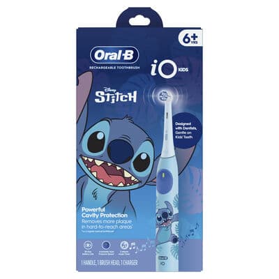 Oral-B Kids 6+ iO2 Stitch Electric Rechargeable Toothbrush, Blue, 3/Case, 80866248 thumbnail 9