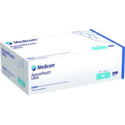 Medicom AssureTouch Ultra Nitrile Medical Examination Gloves, Powder-Free, Non-Sterile, Medium, Violet Blue, 200/Box thumbnail 5