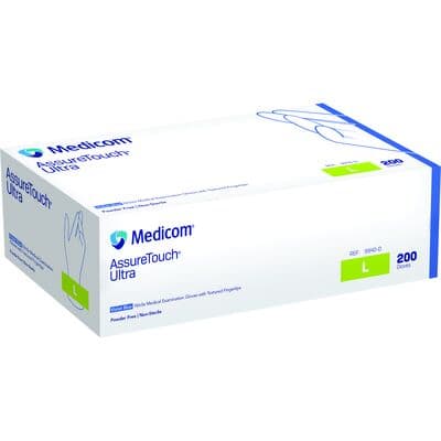 Medicom AssureTouch Ultra Nitrile Medical Examination Gloves, Powder-Free, Non-Sterile, Large, Violet Blue, 200/Box thumbnail 5