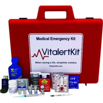 VitalertKit-Plus Adult Emergency Medical Kit, Auvi-Q 0.3mg Adult Epinephrine, NDC 71872-0000-09 thumbnail 2