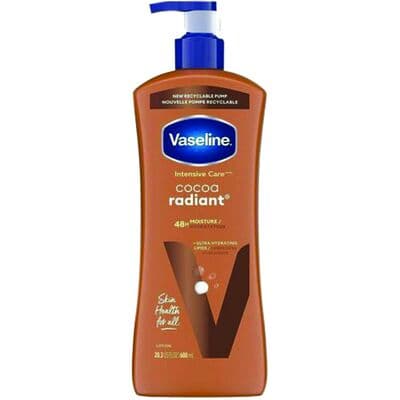 Vaseline Cocoa Radiant Hydrating Lotion, 20.3 oz Bottle, 1/Pkg - Vaseline Cocoa Radiant Hydrating Lotion– 20.30 oz Bottle - 20.3 oz Bottle, 1/Pkg - Image 1