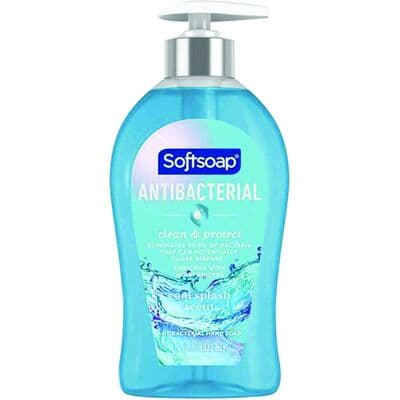 Softsoap Antibacterial Liquid Hand Soap, Cool Splash, 11.25 oz Pump Bottle, 1/Pkg - Softsoap Antibacterial Liquid Hand Soap – 11.25 oz Pump Bottle - Cool Splash, 1/Pkg - Image 1