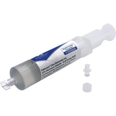 Patterson Clear Hemostatic Gel Bulk Syringe Refill Kit, 25% Aluminum Chloride, 30 ml Syringe - Patterson Clear Hemostatic Gel Bulk Syringe Refill Kit – 25% Aluminum Chloride - Patterson Clear Hemostatic Gel Bulk Syringe Refill Kit – 25% Aluminum Chloride - Image 1